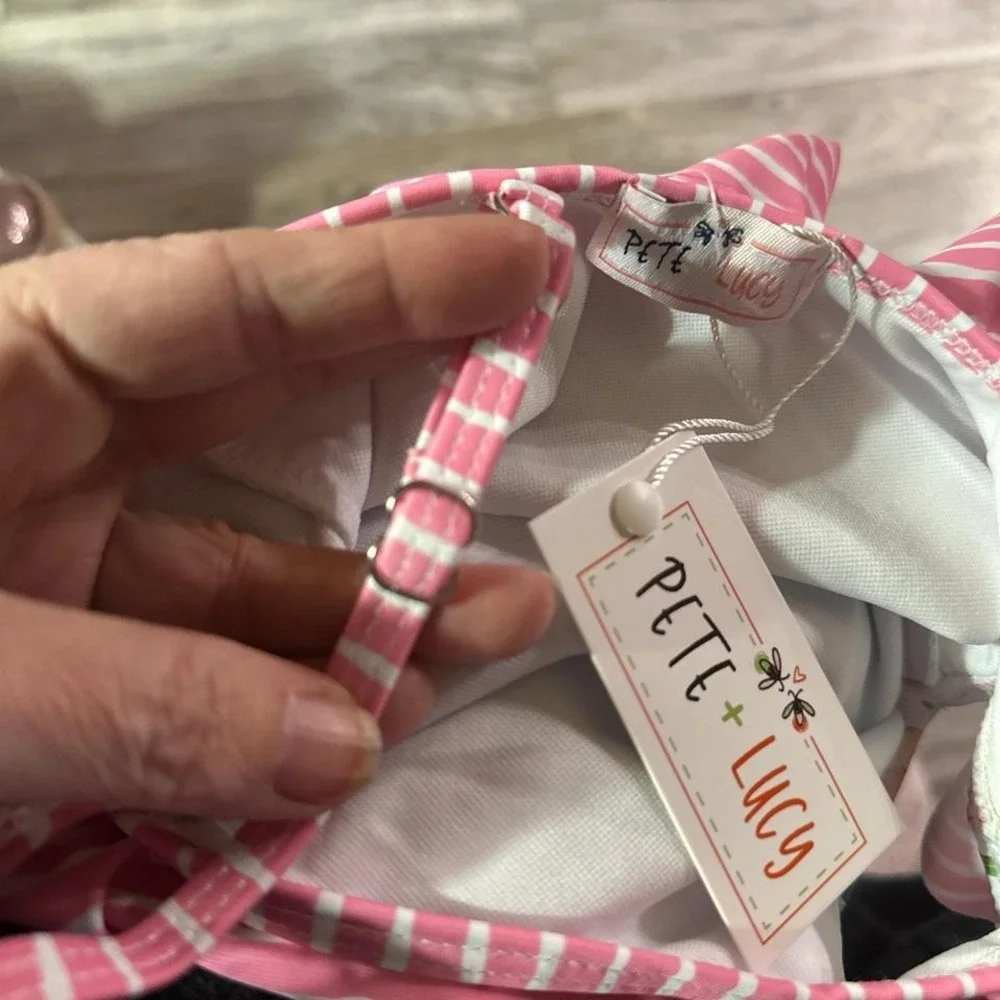 New Pete & Lucy One Piece‎ Swimsuit W/Adorable Lamas Size 2